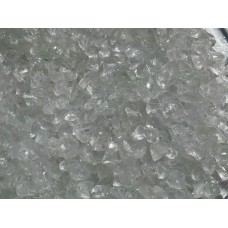 Exotic Pebbles & Aggregates Ice Clear Glass Pebbles, 2 lb   552441378
